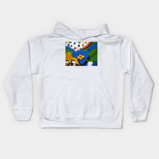 Tea for Two Abstract  Section Kids Hoodie